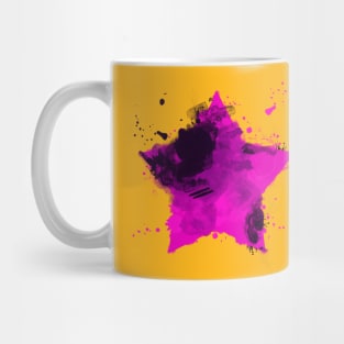 Estrella con pintura Mug